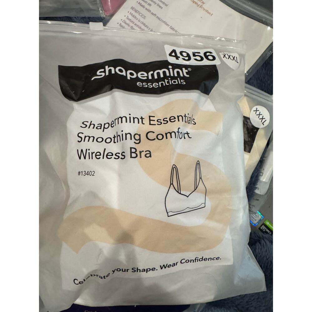 SHAPERMINT NIP $55 Smoothing Comfort Wireless Bra Size 4XL - Picture 5 of 5
